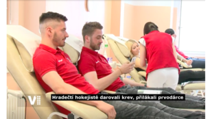 Hradečtí hokejisté darovali krev, přilákali prvodárce