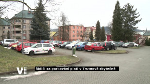 Problémy s parkovacím automatem v Trutnově