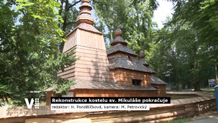 Při opravě kostelíku v Jiráskových sadech pomohla nevšední metoda