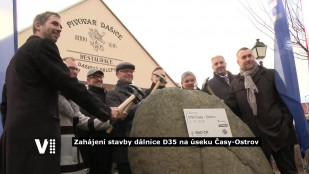 VIDEO: Zahájení stavby dálnice D35 na úseku Časy–Ostrov