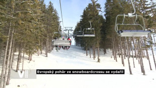 Evropský pohár ve snowboardcrossu se vydařil