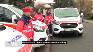 VIDEO: Litomyšlská nemocnice dostala nové sanitky