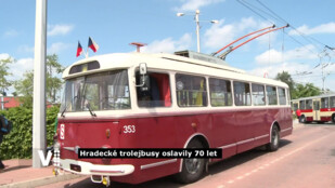 Hradecké trolejbusy oslavily 70 let