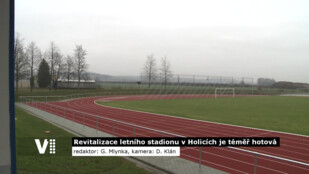 Revitalizace letního stadionu v Holicích je téměř hotová