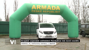 Krajské vojenské velitelství Pardubice má nové vozidlo