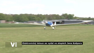 Elektrický letoun se vydal ve stopách Jana Kašpara