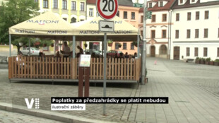 Poplatky za předzahrádky se platit nebudou